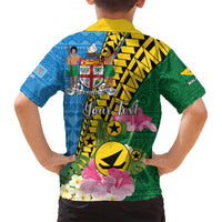 Personalised Malampa Fiji Day Family Matching Long Sleeve Bodycon Dress and Hawaiian Shirt Tropical Tapa Pattern LT01 - Polynesian Pride
