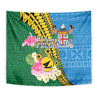 Malampa Fiji Day Tapestry Tropical Tapa Pattern