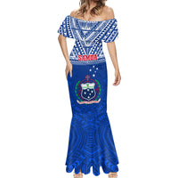 Samoa Rugby Mermaid Dress Manu Samoa Polynesian Tatoo Pattern LT01 - Polynesian Pride