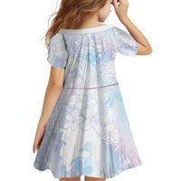 Samoa White Sunday Family Matching Off Shoulder Short Dress and Hawaiian Shirt Sweet Pastel Plumeria Floral