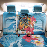 Personalized Aloha Hawaii Skeleton Surfing Back Car Seat Cover Tribal Shark Plumeria
