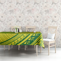 Kia Orana Cook Islands Tablecloth Turtle Yellow Green Polynesian Pattern LT01 - Polynesian Pride