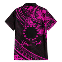 Kia Orana Cook Islands Family Matching Mermaid Dress and Hawaiian Shirt Circle Stars With Floral Pink Pattern LT01 - Polynesian Pride