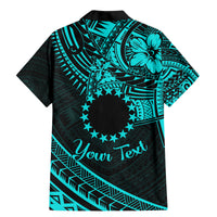 Kia Orana Cook Islands Family Matching Mermaid Dress and Hawaiian Shirt Circle Stars With Floral Turquoise Pattern LT01 - Polynesian Pride