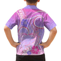 Polynesian Shark Valentine Family Matching Summer Maxi Dress and Hawaiian Shirt Sweet Unique Version LT01 - Polynesian Pride