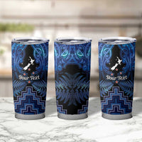 Personalised Aotearoa Matariki Tumbler Cup Blue Fern Maori Poutama