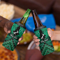 Personalised Aotearoa Matariki 4 in 1 Can Cooler Tumbler Green Fern Maori Poutama