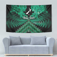 Personalised Aotearoa Matariki Tapestry Green Fern Maori Poutama
