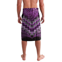 Personalised Aotearoa Matariki Lavalava Purple Fern Maori Poutama