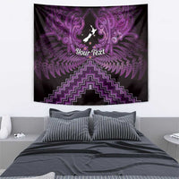 Personalised Aotearoa Matariki Tapestry Purple Fern Maori Poutama