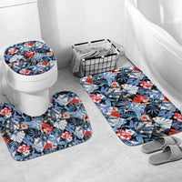 Hawaii Tropicana Blue Pattern Bathroom Set - Polynesian Pride