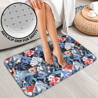 Hawaii Tropicana Blue Pattern Bathroom Set - Polynesian Pride