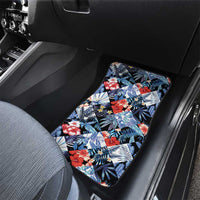 Hawaii Tropicana Blue Pattern Car Mats - Polynesian Pride