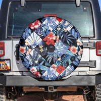 Hawaii Tropicana Blue Pattern Spare Tire Cover - Polynesian Pride