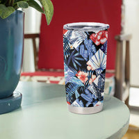 Hawaii Tropicana Blue Pattern Tumbler Cup - Polynesian Pride