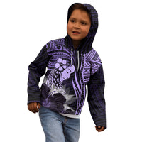 Polynesian Women Day 2024 Kid Hoodie Hibiscus Girl Tribal LT01 - Polynesian Pride
