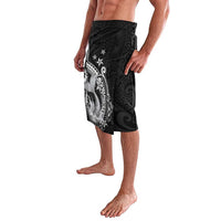 Hawaii Mermaid Monotone Lavalava Polynesian Pattern Fish Hook