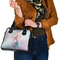 Hawaii Mermaid Sweet Pastel Shoulder Handbag Polynesian Pattern Fish Hook