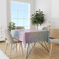 Hawaii Mermaid Sweet Pastel Tablecloth Polynesian Pattern Fish Hook