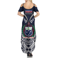 Samoa Independence Day Summer Maxi Dress Ula Nifo Mix Turtle LT01 - Polynesian Pride