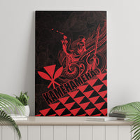 King Kamehameha Day Canvas Wall Art Kakau Polynesian Pattern