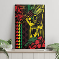 King Kamehameha Day Canvas Wall Art Hawaii Kakau Reggae