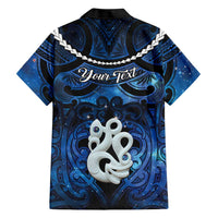 Personalized Maori Matariki Manaia Family Matching Off Shoulder Short Dress and Hawaiian Shirt Maori Kowhaiwhai Pattern Galaxy