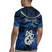 Personalized Maori Matariki Manaia Rugby Jersey Maori Kowhaiwhai Pattern Galaxy