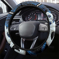 Maori Matariki Manaia Steering Wheel Cover Maori Kowhaiwhai Pattern Galaxy