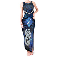 Personalized Maori Matariki Manaia Tank Maxi Dress Maori Kowhaiwhai Pattern Galaxy