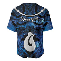 Personalized Maori Matariki Hei Matau Baseball Jersey Maori Kowhaiwhai Pattern Galaxy