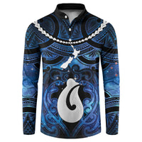 Personalized Maori Matariki Hei Matau Button Sweatshirt Maori Kowhaiwhai Pattern Galaxy