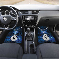Personalized Maori Matariki Hei Matau Car Mats Maori Kowhaiwhai Pattern Galaxy