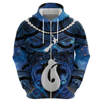 Personalized Maori Matariki Hei Matau Hoodie Maori Kowhaiwhai Pattern Galaxy