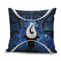 Maori Matariki Hei Matau Pillow Cover Maori Kowhaiwhai Pattern Galaxy