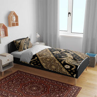Indonesia Batik Pattern Bedding Set Gold Version