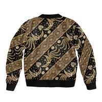 Indonesia Batik Pattern Bomber Jacket Gold Version