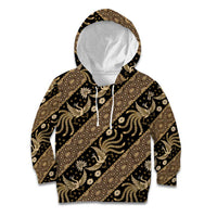 Indonesia Batik Pattern Kid Hoodie Gold Version