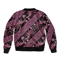 Indonesia Batik Pattern Bomber Jacket Pink Version