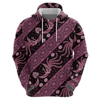 Indonesia Batik Pattern Hoodie Pink Version