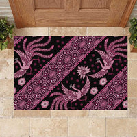 Indonesia Batik Pattern Rubber Doormat Pink Version