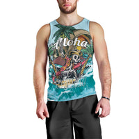 Personalized Aloha Hawaii Skeleton Men Tank Top Tropical Summer Vibe
