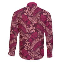 Sweet Pink Monstera Family Matching Summer Maxi Dress and Hawaiian Shirt Polynesian Tribal Pattern - Polynesian Pride