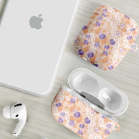 Anthurium Plumeria Lei Pastel AirPods Case Orange Hawaiian Splendid Palaka