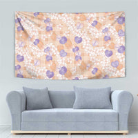 Anthurium Plumeria Lei Pastel Tapestry Orange Hawaiian Splendid Palaka