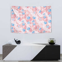 Anthurium Plumeria Lei Pastel Tapestry Pink Hawaiian Splendid Palaka