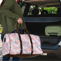 Anthurium Plumeria Lei Pastel Travel Bag Pink Hawaiian Splendid Palaka