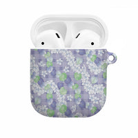 Anthurium Plumeria Lei Pastel AirPods Case Purple Hawaiian Splendid Palaka
