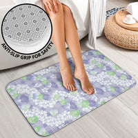 Anthurium Plumeria Lei Pastel Bathroom Set Purple Hawaiian Splendid Palaka