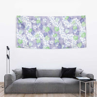 Anthurium Plumeria Lei Pastel Tapestry Purple Hawaiian Splendid Palaka
